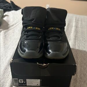 Kids Black Jordan Retro 11 Shoes